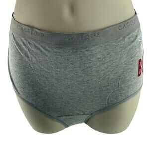 Cacique Cotton Full Brief Panty Gray Sleigh Bells Bling Size 14/16